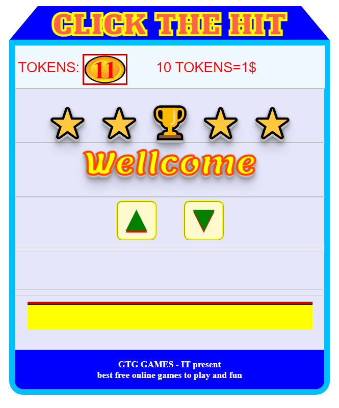 online game CLICK THE HIT