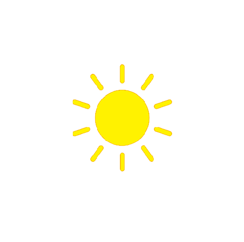 simple sun png image transparent background